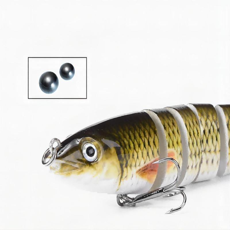 Artificial Fishing Lure, Multi Jointed Swimming Lure, Lifelike Fishing Bait, Fishing Accessories for Freshwater & Saltwater