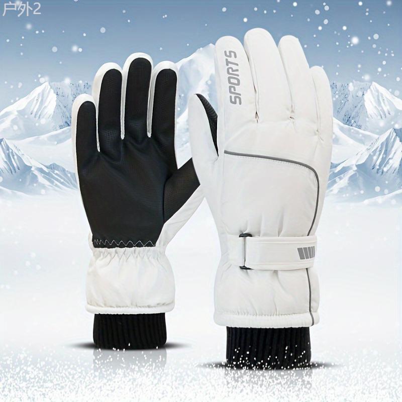 WinterWarmth Women's Touchscreen Ski Gloves - Ultra Windproof, Waterproof, and Insulating Fleece-Lined for Warmth, Comfort, and Dexterity in Winter Sports, Outdoor Activities, and Cold Weather Conditions