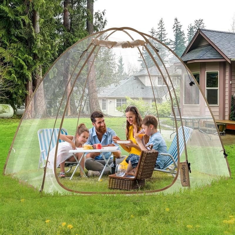 EighteenTek 10'x10' Winter Tent  Pop Up Bubble Tent Fully Transparent Four Seasons Gazebos