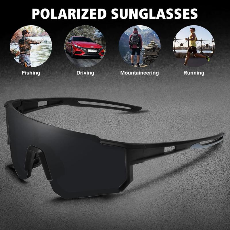 STORYCOAST Polarized Sports Sunglasses for Men Women,Driving Fishing Cycling Mountain Bike Sunglasses UV400 Protection