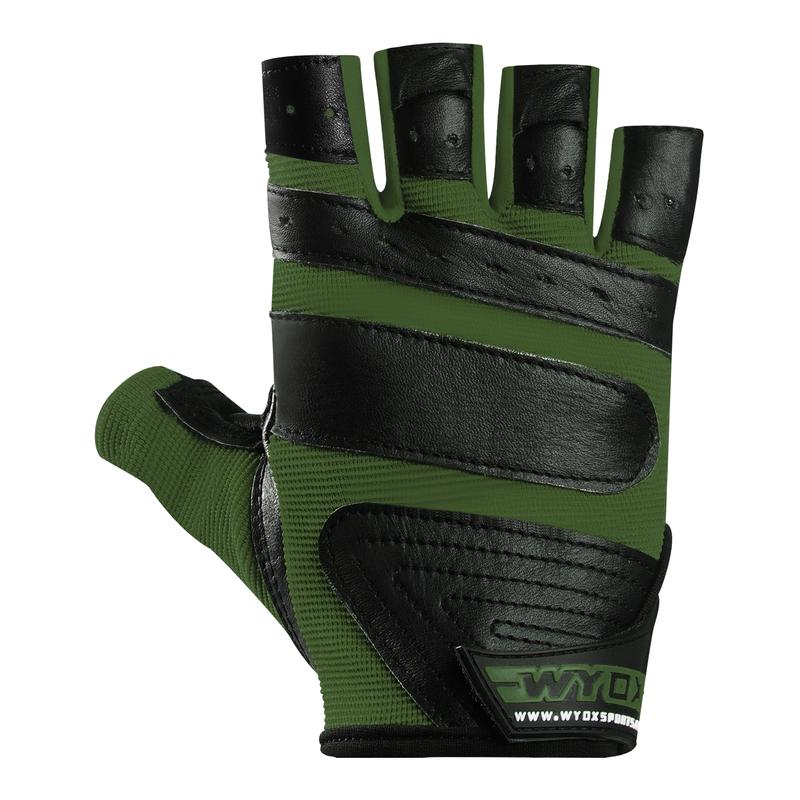 WYOX Weight Lifting Gym Gloves - Green, for Men and Women