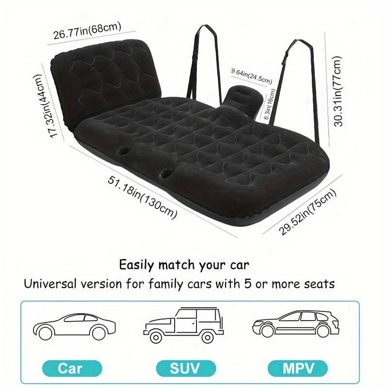 Ultimate Car Air Mattress Bed - Thickened, Automatic, Inflatable, and Portable Sleeping Pad with Built-in Electric Air Pump - Perfect for SUV, Truck, Camping, Travel, Hiking, and Outdoor Adventures