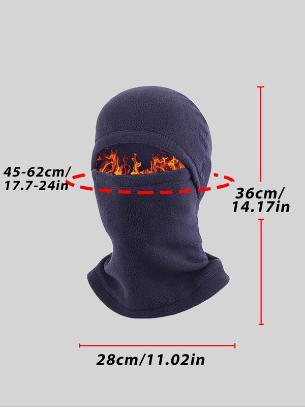 Windproof Warm Balaclava,  Solid Color Face Mask, Sports & Outdoor Clothing Accessories for Motorcycle Riding & Outdoor Sports