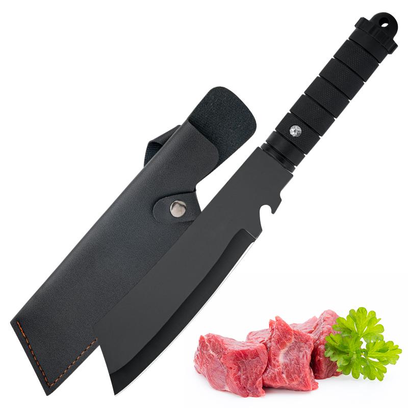 2-Piece Outdoor Multi-Purpose Knife with SheathBarbecue PatioCutting SteakKnifeCutting BarbecueKnifeCutting Chicken WingKnifeBarbecue KnifeCan Open Bottle CapsOutdoor Cooking Knife