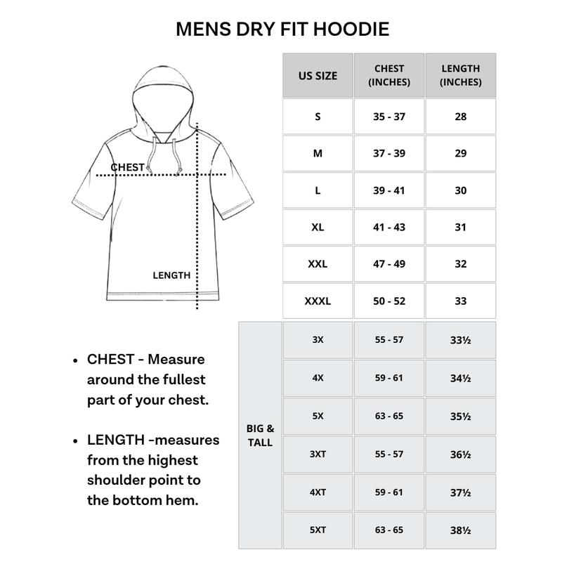 Real Essentials 3 Pack: Men's Dry Fit Short Sleeve Active Athletic Hoodie Pullover Sweatshirt (Available in Big & Tall)