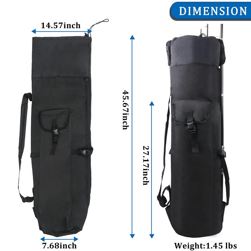 Fishing Rod Carrier Fishing Pole Bag Fishing Rod Case Fishing Bag Fishing Gear Equipment Fishing Rod Bag Travel Carry Case Large Capacity Waterproof Fishing Reel Bag Case Fishing Gifts for Men