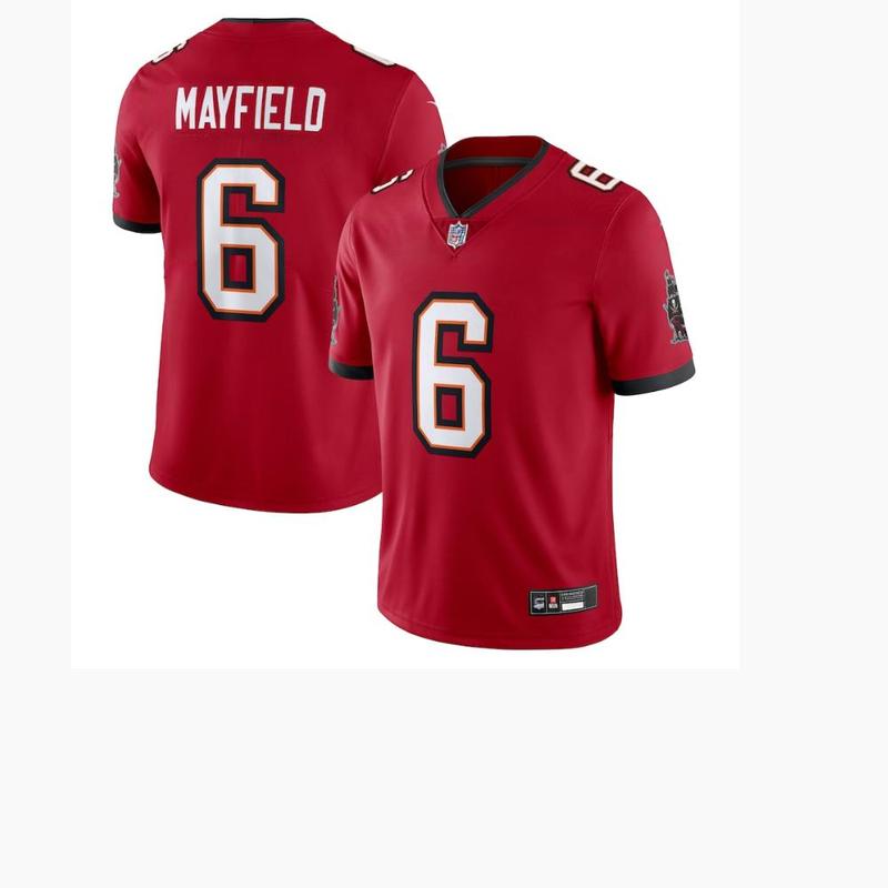 #6 Bakerr Mayfieldd Red Tampaa Bayy Buccaneers Limited Jersey, NFL Merchandise, Fan Gear, gift for him