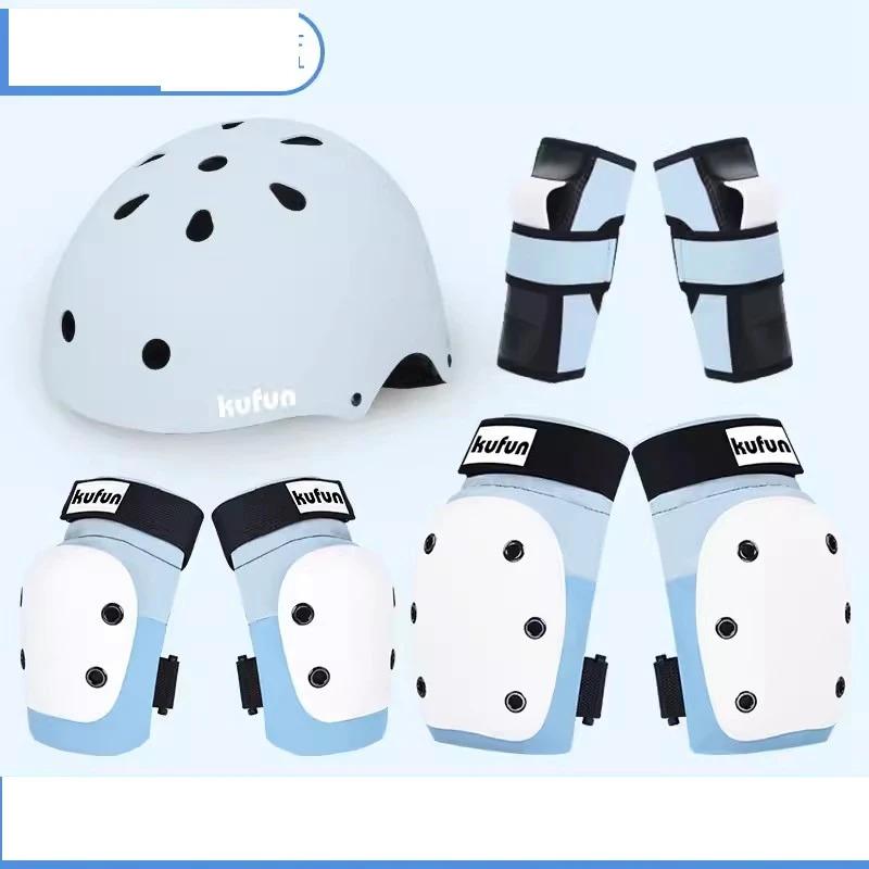 Skateboard Sports Protective Gear Set Helmet Adult Children Kids Ladies Girls Boys Women Knee Elbow Pads Protector