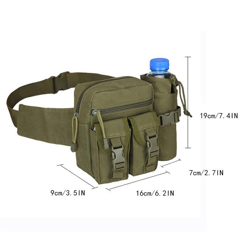 Outdoor Cycling Waist Bag, Multifunctional Water Bottle Storage Bags, Running Headset Storage Equipment