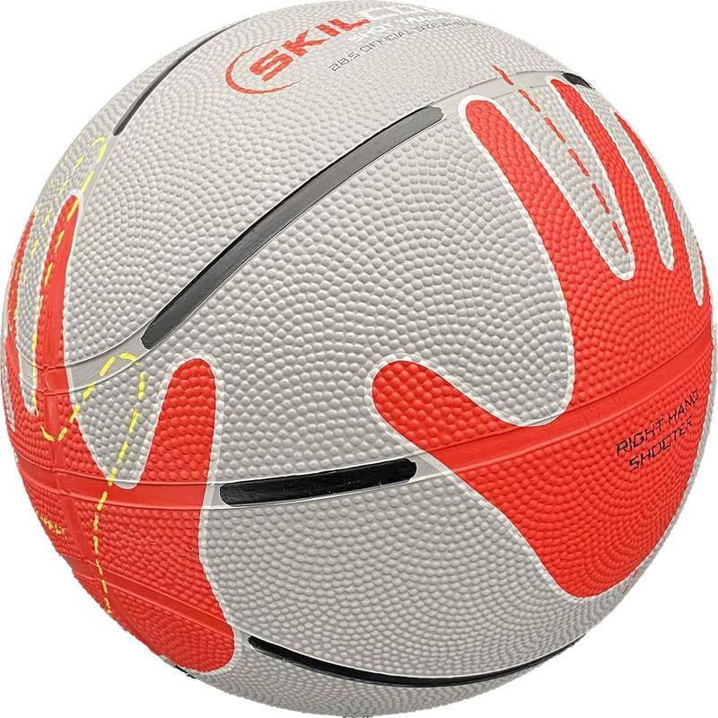 Bada  SkilCoach Shooter's Basketball | Rubber Training Basketball | Teaches Hand Postioning | Basektball Training Aid | 28.5-Inch Ball