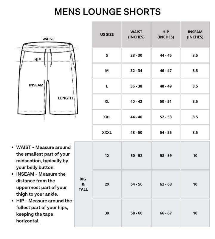 Real Essentials 3 Pack: Men's Soft Pajama Shorts with Drawstring & Pockets 4-Way Stretch & Wicking (Available In Big & Tall)