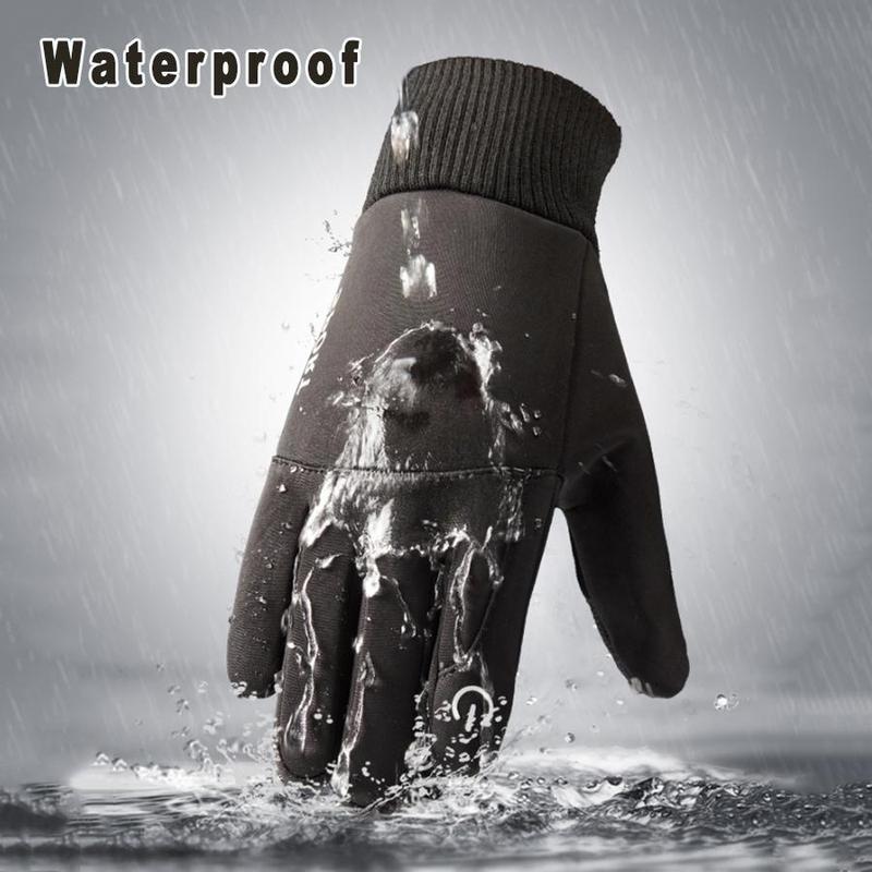 Sporty Unisex's Touch Screen Windproof Water Discharge Warm Winter Gloves, Non-slip Breathable Comfortable Sports Gloves for Outdoor Sports, Running, Cycling, Mountaineering, Driving, Hiking, Walking