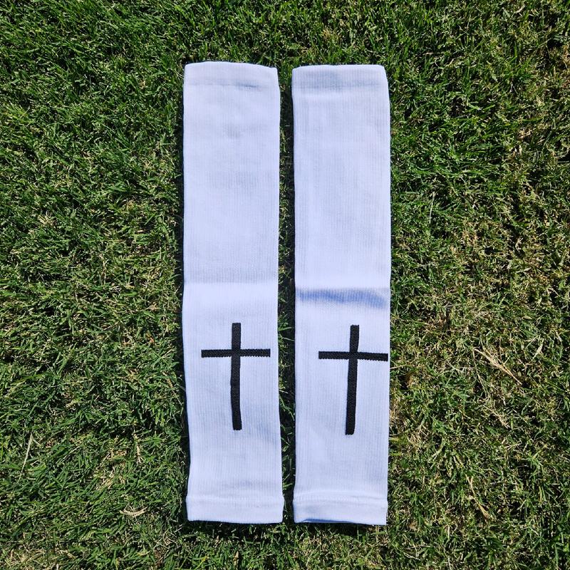 Cross Soccer Sleeves (3-4 Day USA Shipping) Pre-Cut Socks