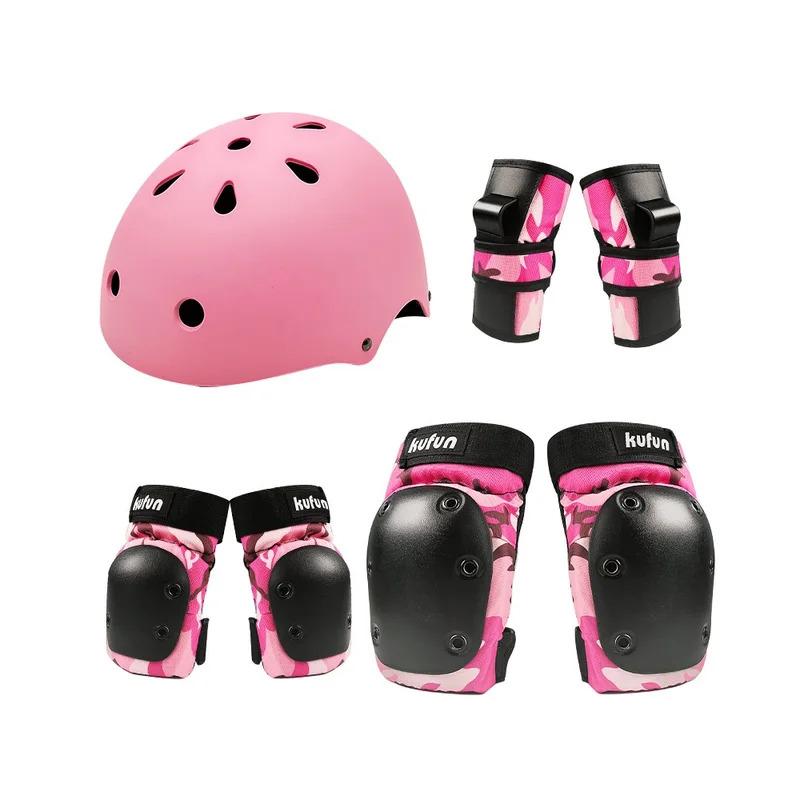 Skateboard Sports Protective Gear Set Helmet Adult Children Kids Ladies Girls Boys Women Knee Elbow Pads Protector