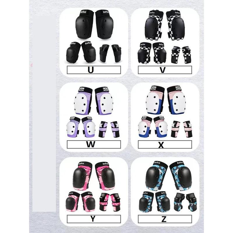 Skateboard Sports Protective Gear Set Helmet Adult Children Kids Ladies Girls Boys Women Knee Elbow Pads Protector