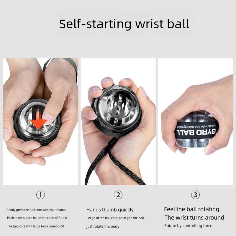 The latest popular fitness wrist ball to exercise arms. New fitness equipment. Shake indoor fitness for men and women. It can be used for fitness and stress relief.