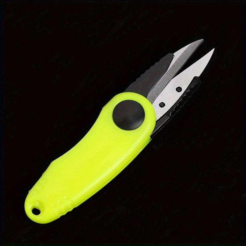 Outdoor Foldable Scissors with Retractable Tether, Stainless Steel Scissors & ABS Shrimp Wire Cutter, Multifunctional Scissors for Outdoor