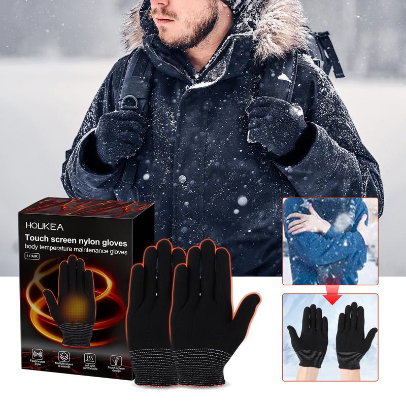 Ski cold protection hand care massage heating warm gloves cold protection outdoor sports ski winter warm nylon gloves