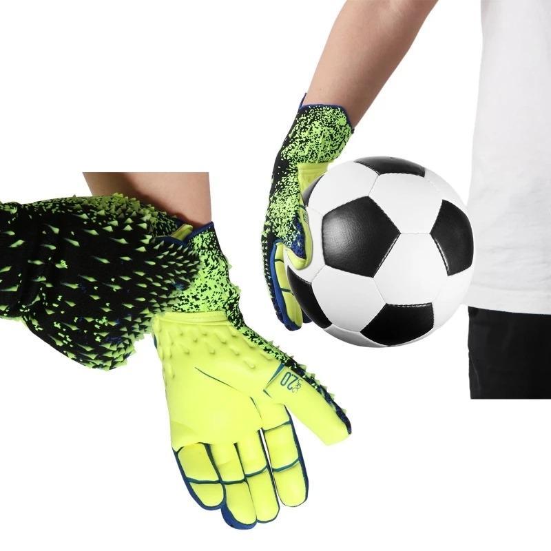 Breathable Comfort Football Gloves, 1 Pair Eid al-Adha Soccer Goalkeeper Glove, Durable Non-slip Glove for Soccer Game, Summer Sports Accessories