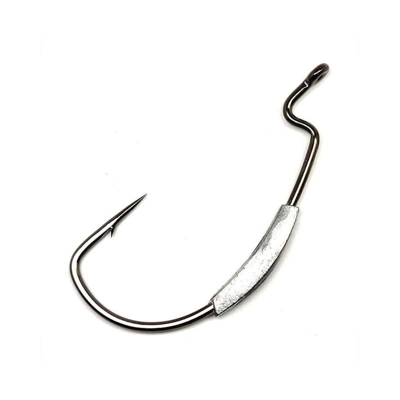 Gamakatsu Worm Superline Extra Wide Gap (EWG) Weighted Hooks NS Black