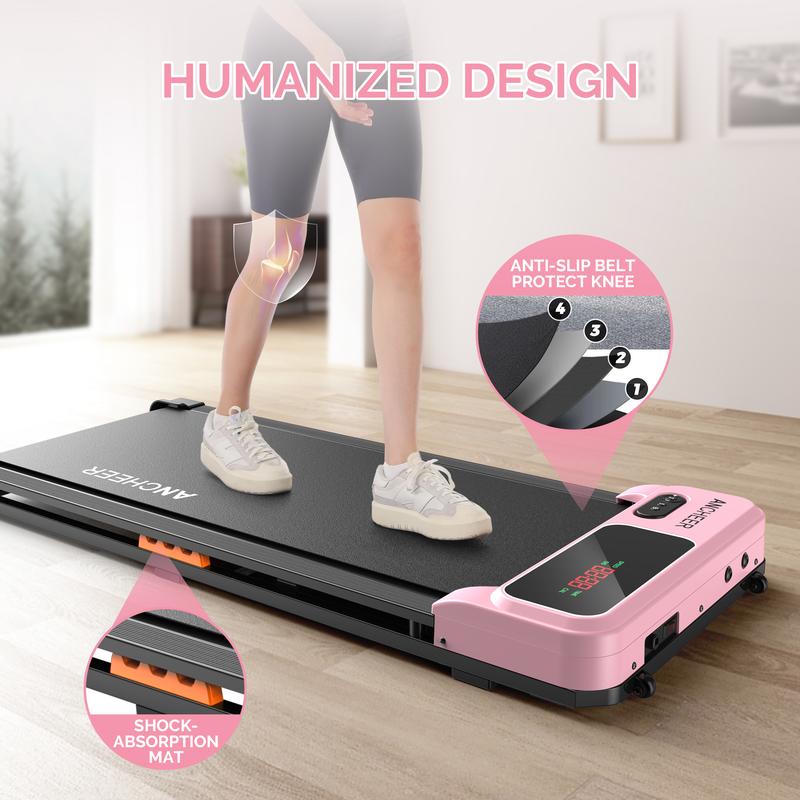  Ancheer-6000 five-color young fashion under the table walking mat treadmill, portable home  with LED display and remote control