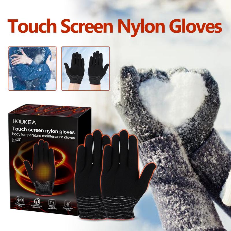 Ski cold protection hand care massage heating warm gloves cold protection outdoor sports ski winter warm nylon gloves