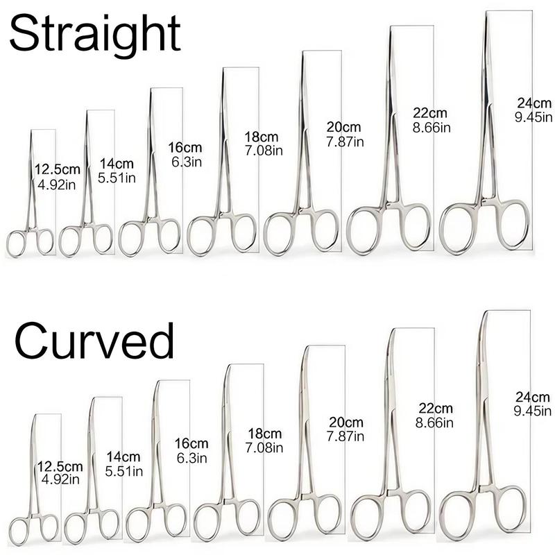 Stainless Steel Fishing Pliers, 1 Count Multifunctional Fishing Tool, Portable Straight & Curved Fishing Pliers, Professional Fishing Accessories for Outdoor