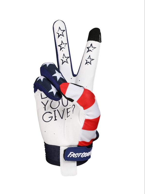 American Flag & Letter Print Sports Gloves, Non-Slip Breathable Riding Cycling Gloves, Outdoor Gloves for Men & Women