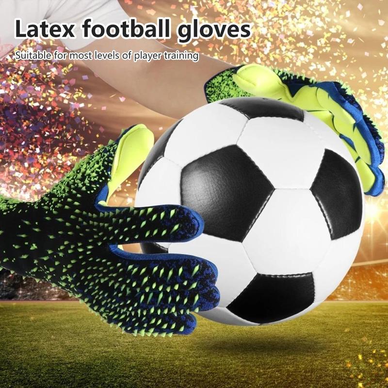 Breathable Comfort Football Gloves, 1 Pair Eid al-Adha Soccer Goalkeeper Glove, Durable Non-slip Glove for Soccer Game, Summer Sports Accessories