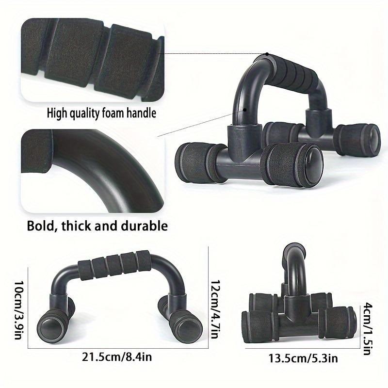 H Shaped Push Up Bar, 2 Counts Push Up Bar for Chest & Arm Muscle Training, Core Strength Training Equipment for Home Gym