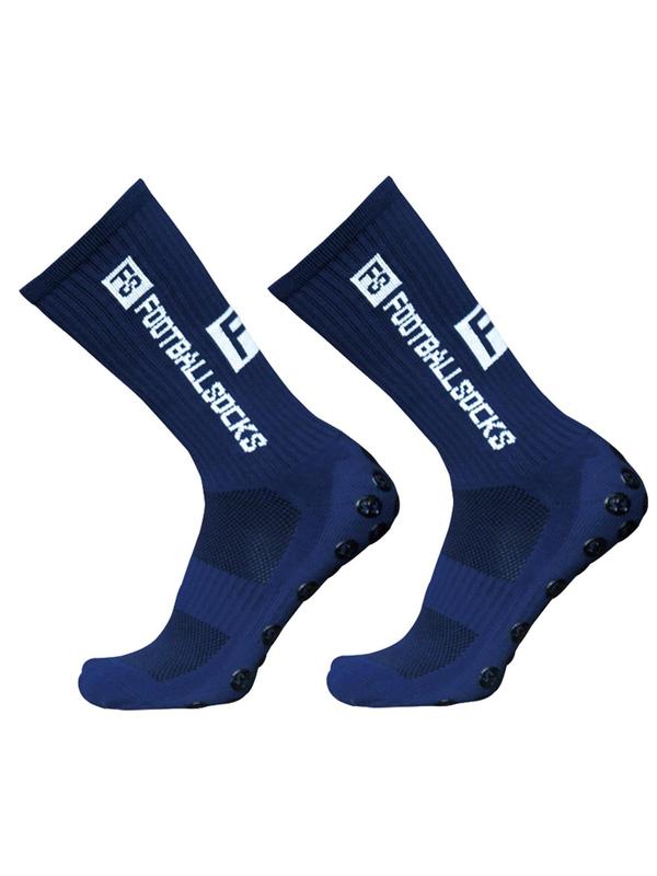 Unisex Letter Print Crew Grip Sock Soccer, Comfortable Breathable Non-slip Football Socks, Mid-calf Athletic Socks for Training Competition Sports, Professional Anti Slip Athletic Socks, Comfort Football Socks for Men Women, Fall Outfits, Fallfreshness