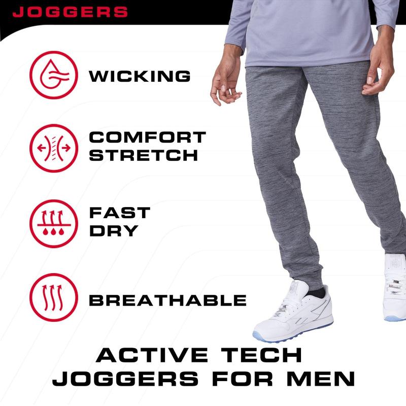 Ultra Performance 3 Pack Mens Joggers Mens Athletic Sweatpants with Pockets for Men, Small - 5X