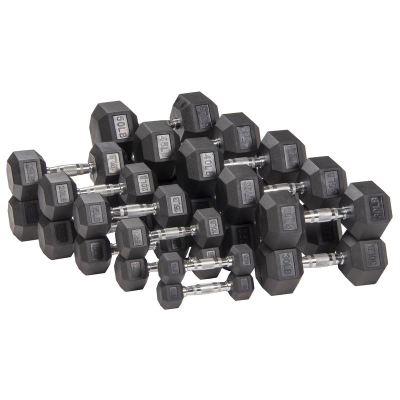 Promotion price BalanceFrom Rubber Encased Hex Dumbbell, 35LBs, Single