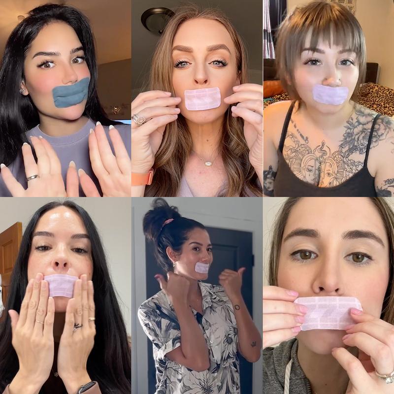 ZzzTape Mouth Tape - Enjoy mouth tape benefits for better sleep. Great before and after. Works with beards and mustache. Breathable and hypoallergenic