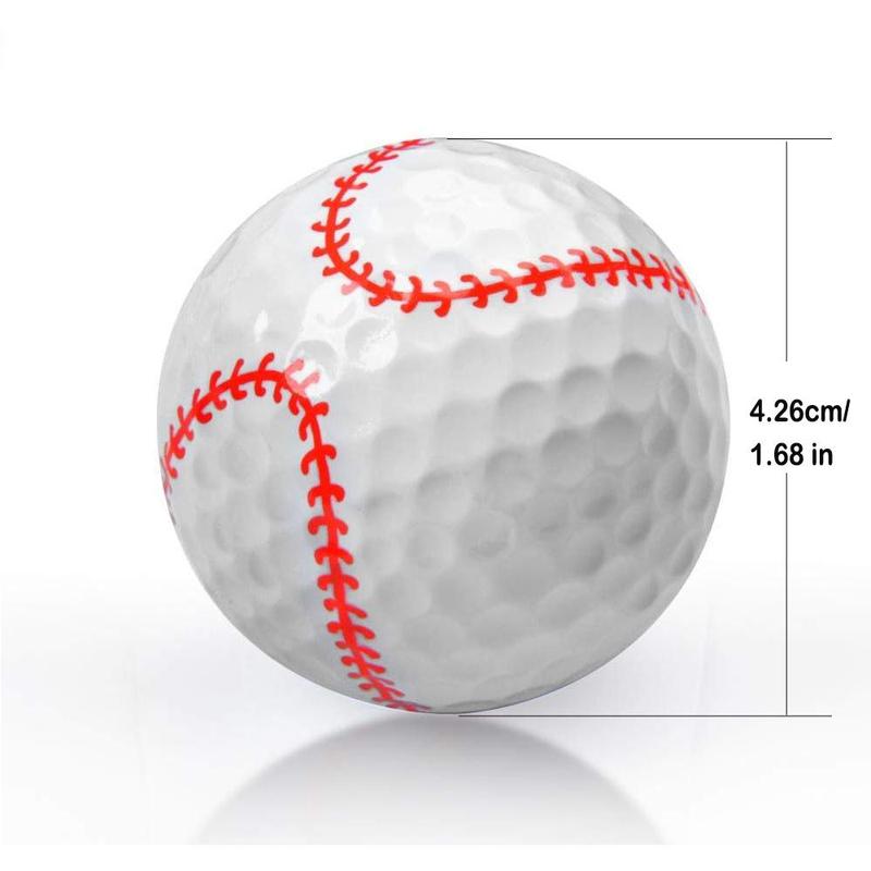 Fun Golf Ball, 6 Counts set Colorful Golf Ball, Special Design Golf Ball Gift for Men & Women, New Golf Ball for Outdoor Sports