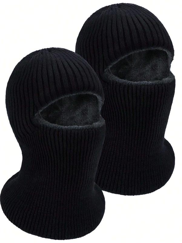 Men's Winter Knitted Windproof Neck Full Face Mask Balaclava Hat, Suitable for Skiing and Winter Sports