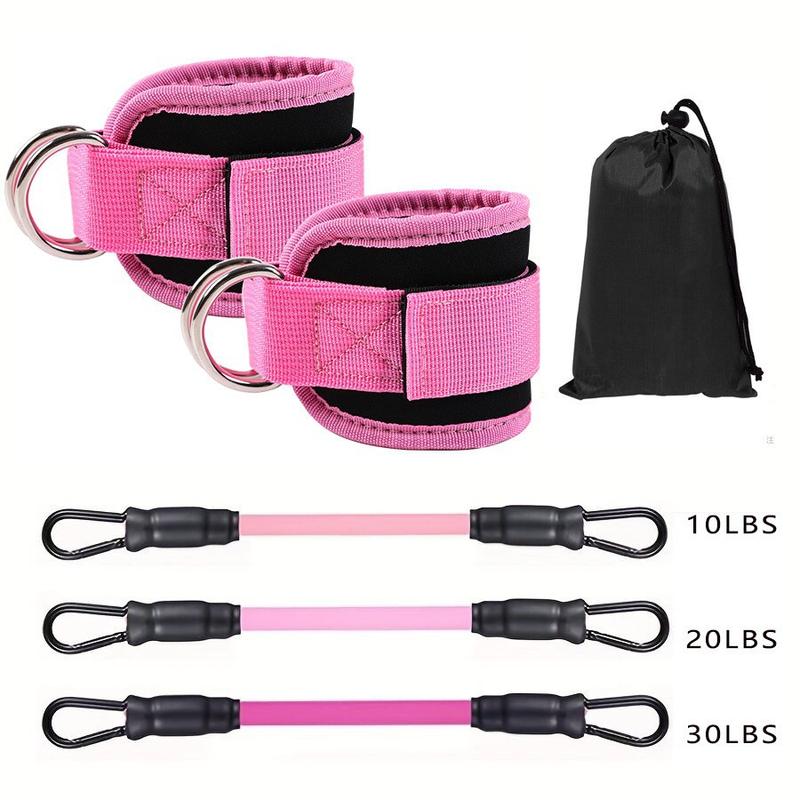 6pcs 60 pound Ankle Resistance Bands with Cuffs, Glutes Workout Equipment,Ankle Bands for Working Out, Butt Exercise for Women Legs and Glutes