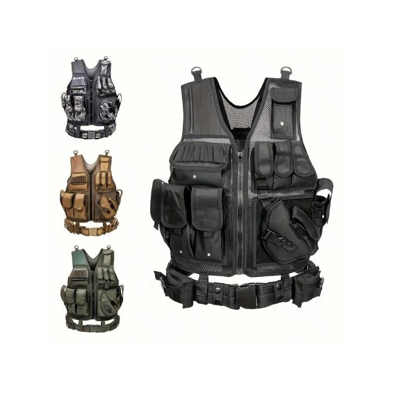 (BIACK FRIDAY)Multi-Functional Vest - Breathable, Quick Release, Adjustable, Water-Resistant, And Reflective - Ideal For Outdoor Adventures, Camping, Hiking, Fishing, Training, And Travel waterproof