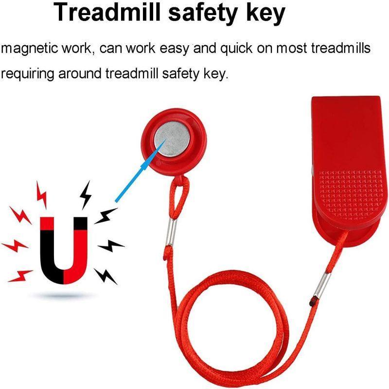 Magnetic Treadmill Safety Key, 4 Counts Universal Treadmill Safety Key, Fitness Equipment Accessories for Home Gym