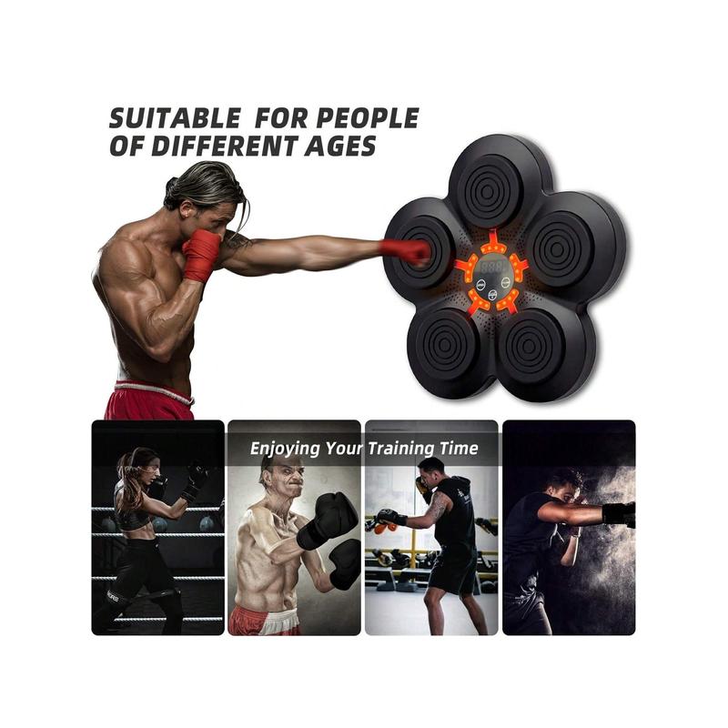 Music Boxing Machine With Boxing Gloves, 2024 New Model Music Boxing Machine For Adults  Training Machine With LED Electronic Wall Mounted For Home, Indoor And Gym