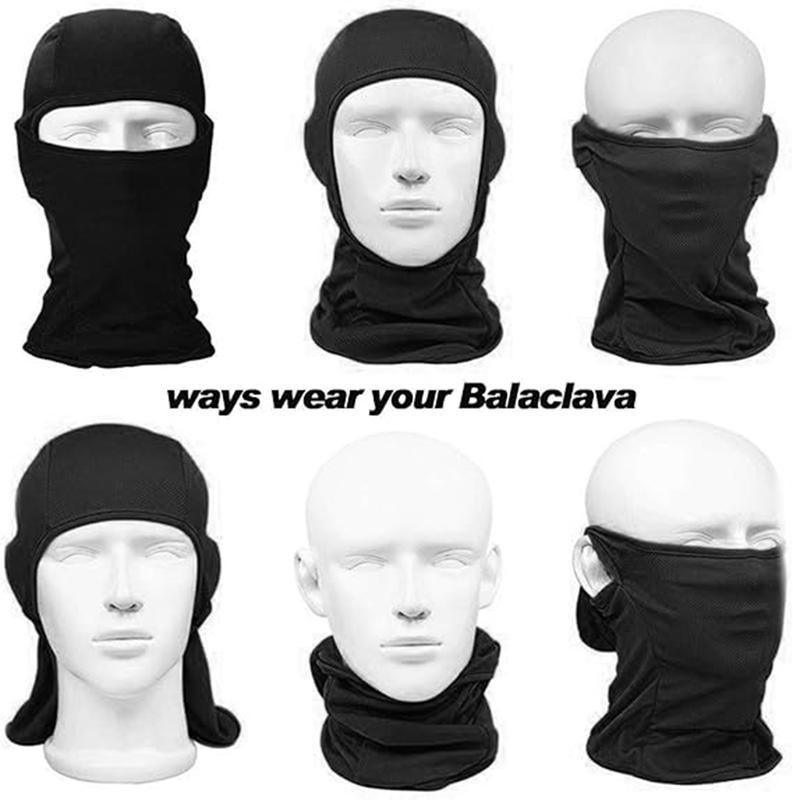 1-5PCS Winter Full Face Mask for Men Women Boys Girls, Balaclava Mask Sun Hood for Skiing Snowboarding