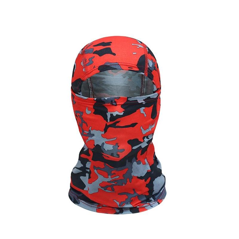 Camouflage Cap for Outdoor Sports, Outdoor Sports Balaclava Cap, Motorcycle Gear, Sun Protection Hood for Hiking & Cycling, Moisture-wicking Headwear, Motorcycle Accessories