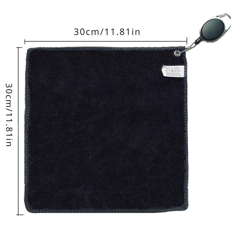 Quick-dry Microfiber Golf Towel with Retractable Hook, Golf Towel, on-course Accessories for Sports & Outdoor Activities