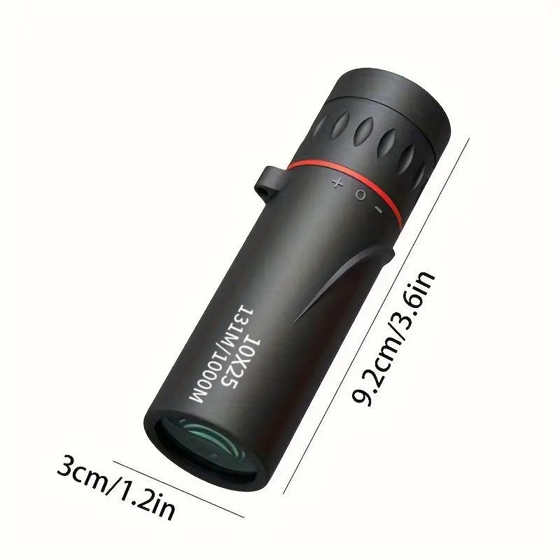 Portable Monocular Telescope, 10x Zoom Outdoor Telescope for Camping & Hunting & Travel & Fishing, Outdoor Camping & Hiking Equipment