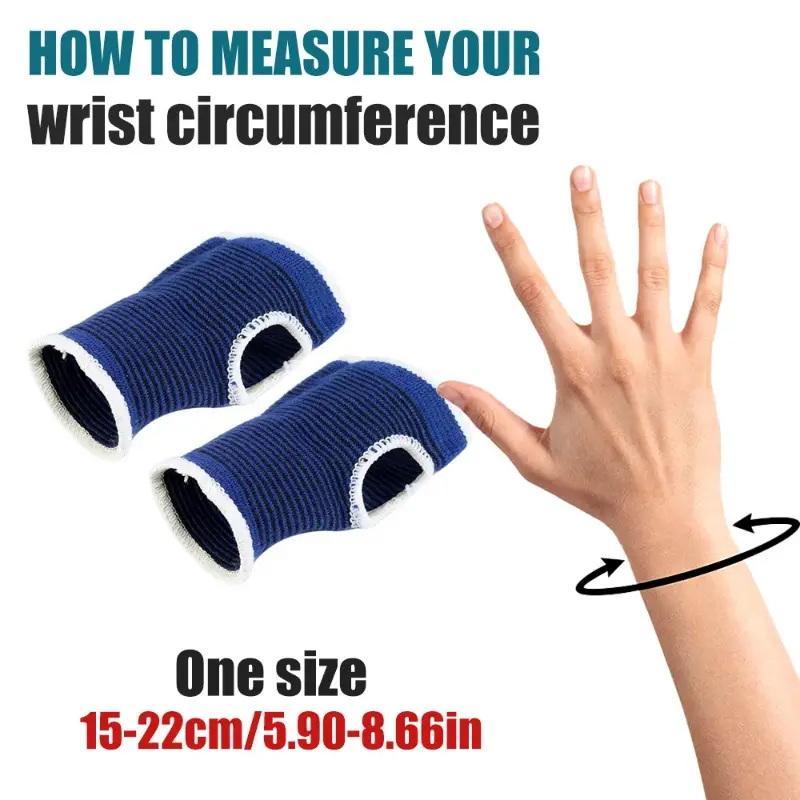 Elastic Wrist Band, 1 Pair Support Wrap for Protection or Sports, Wrist Support for Women & Men Promote Muscle Relief