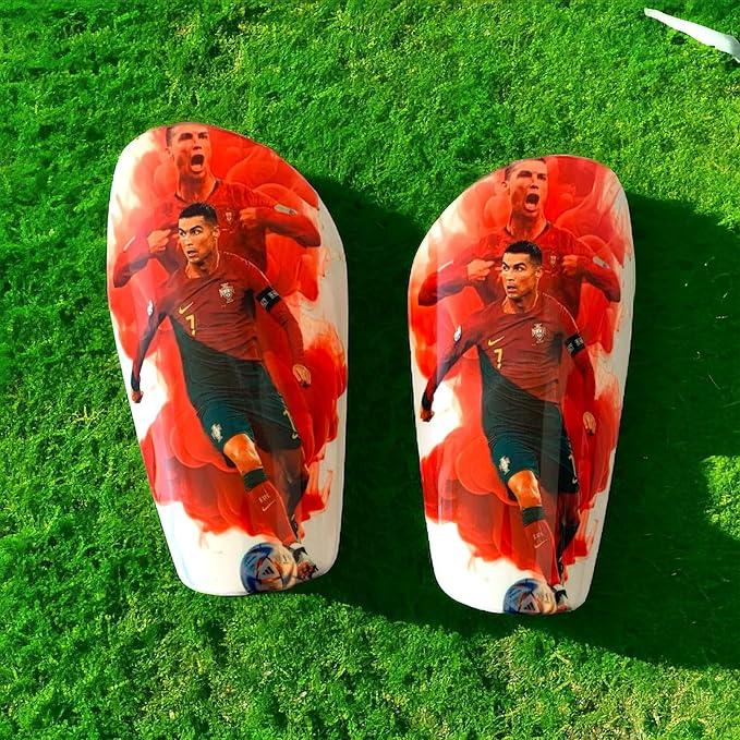 Portugal R7 Custom shin guards, lightweight and unique designs for adults and children, size MINI, small, medium and large