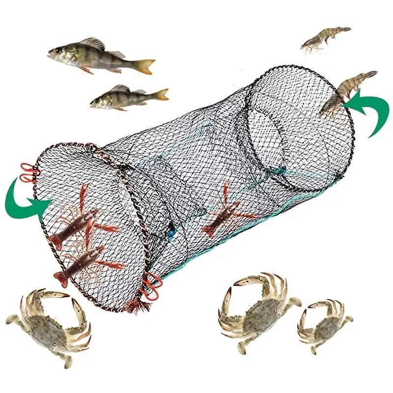 Foldable Mesh Fishing Net, Crab Mesh Net, Fish Net, Fishing Accessories