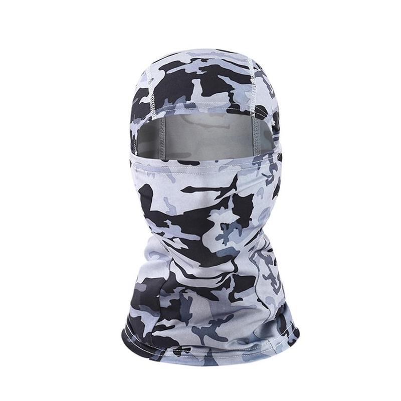 Camouflage Cap for Outdoor Sports, Outdoor Sports Balaclava Cap, Motorcycle Gear, Sun Protection Hood for Hiking & Cycling, Moisture-wicking Headwear, Motorcycle Accessories