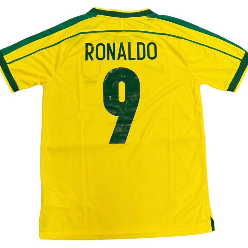 Soccer Jersey   Brazil   1998   Retro   Fan Version   Best Quality   Yellow   R9