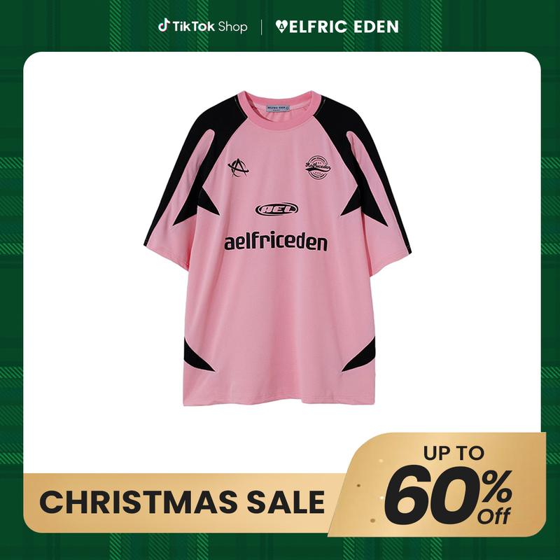 Aelfric Eden Pink Colorblock Racing Tee